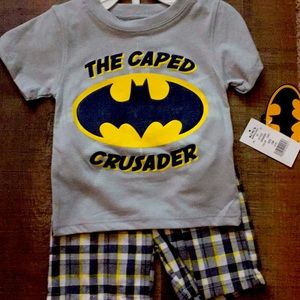 Batman 2 piece Tee & short set 12m BNWT